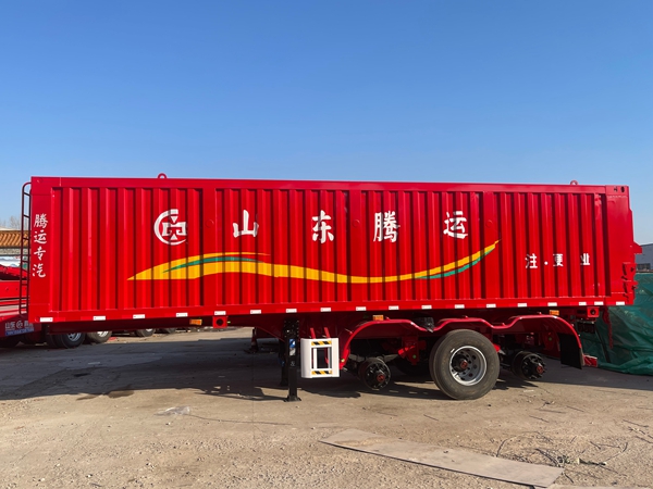  廂式后翻自卸半掛車廠家