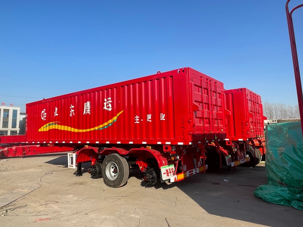后翻自卸廂式半掛車